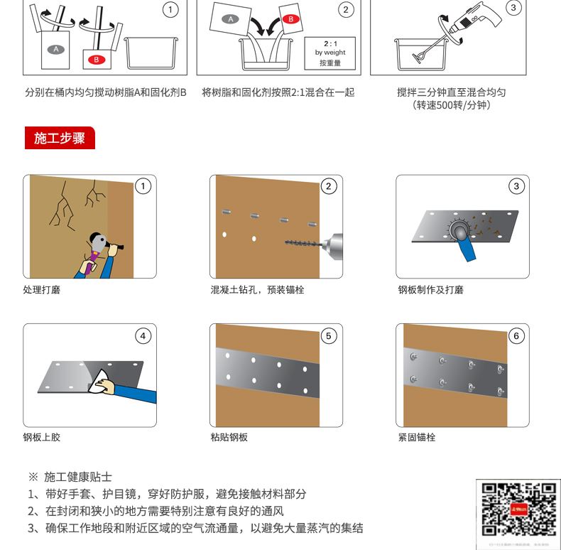 包钢双柏粘钢加固施工过程